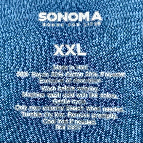 EUC | Men’s Sonoma Heathered Baby Blue Crewneck Top | Size XXL - Picture 5 of 5